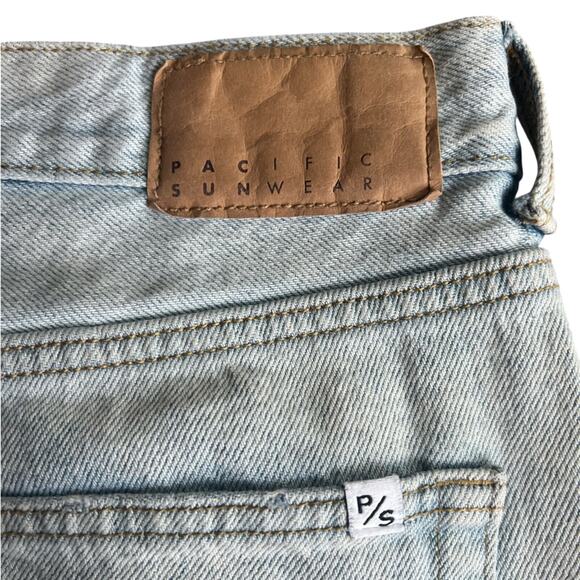 PacSun Jeans - Pacific Sunwear Sky Blue Slim Taper Fit  - 32x30 - Picture 4 of 7